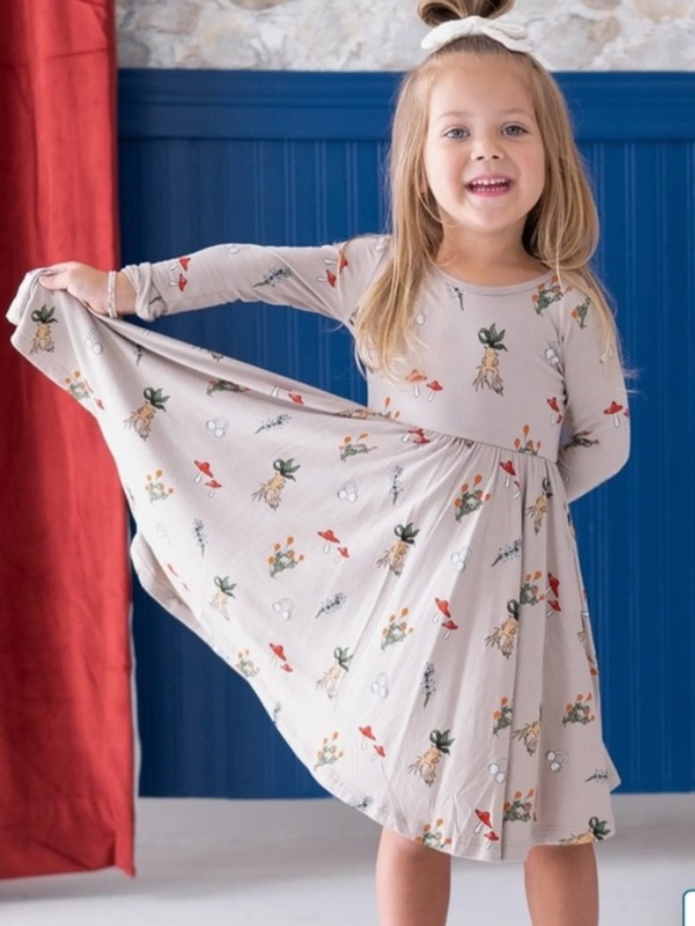 Kyte Baby x Harry Potter Herbology Long Sleeve Dress